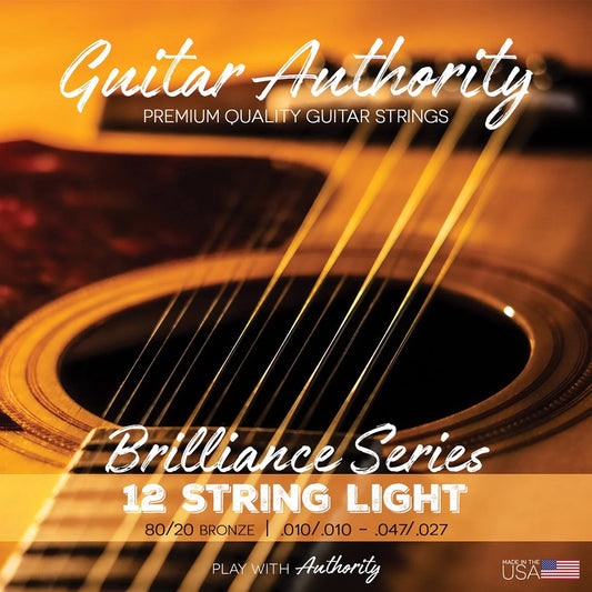 Brilliance Series 80/20 Bronze 12-String Light 10-47 Acoustic Guitar Strings