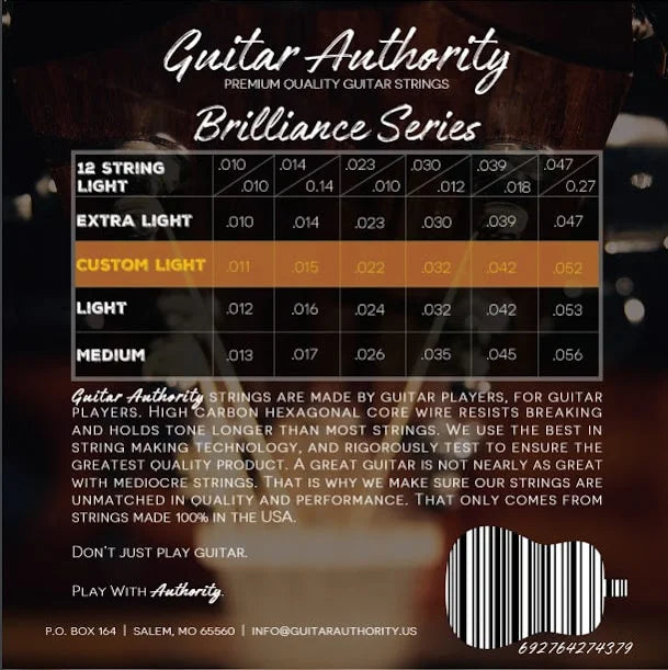 80/20 Bronze Custom Light Acoustic Guitar Strings