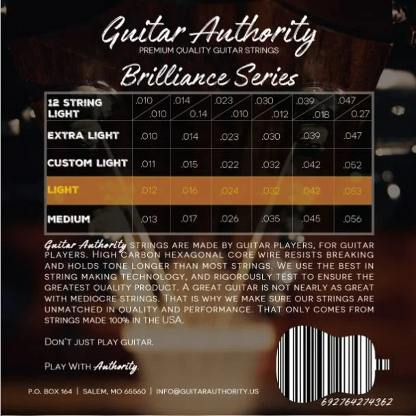 80/20 Bronze Light Acoustic Guitar Strings